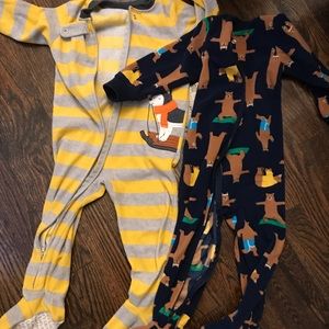 GUC Carters  fleece footie PJS